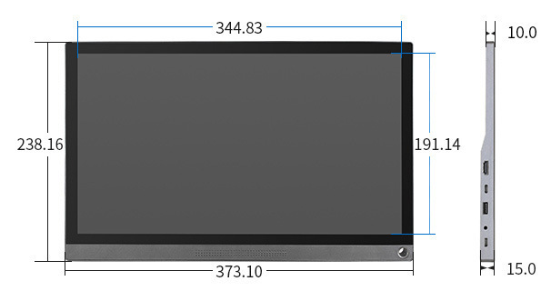 Купити Монітор 15.6inch LCD 1920x1080 HDMI/Type-C Capacitive Touch