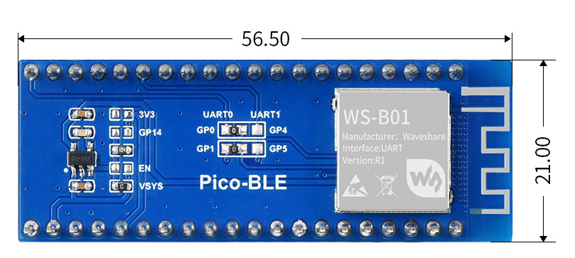 Плата розширення Raspberry Pi Pico BLE(21474) придбати. Інтернет ...